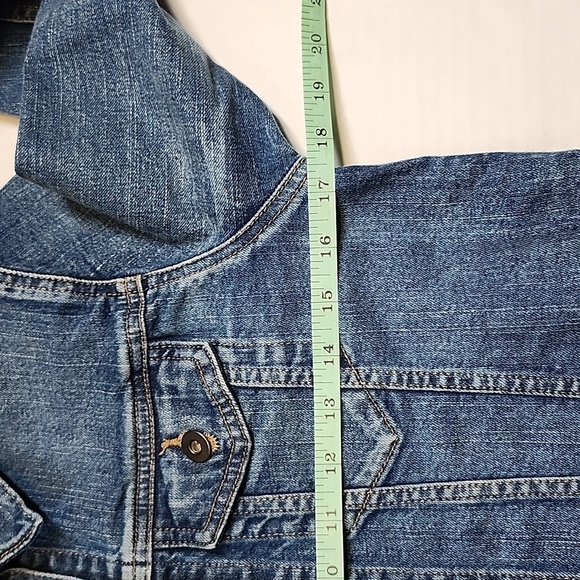 Uniqlo Dark Wash Denim Jacket Size S - Picture 6 of 9